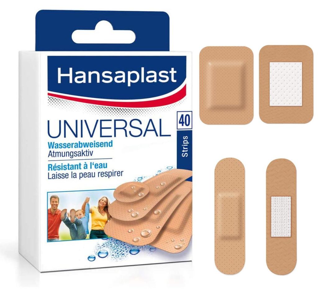 Hansaplast 45907-00000, Mieszany, Beżowy, CE, 40 szt. Zdjęcie produktu 