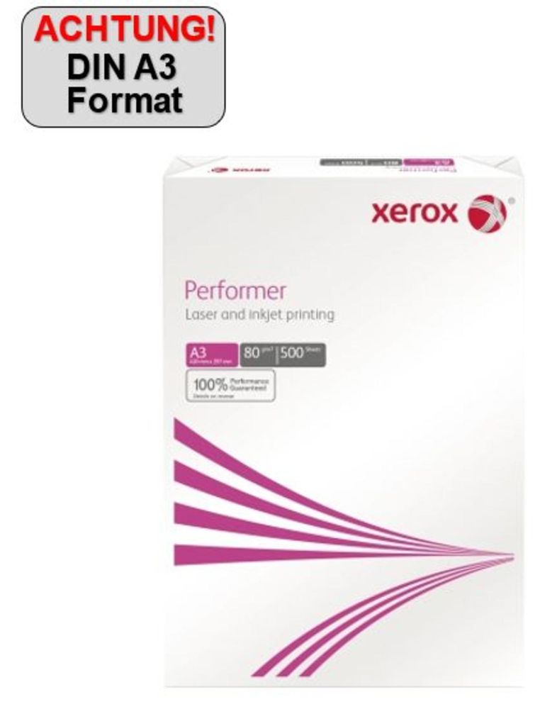 Druckerpapier Xerox Performer 80 g/m² 500 Bettlaken Produktbild 