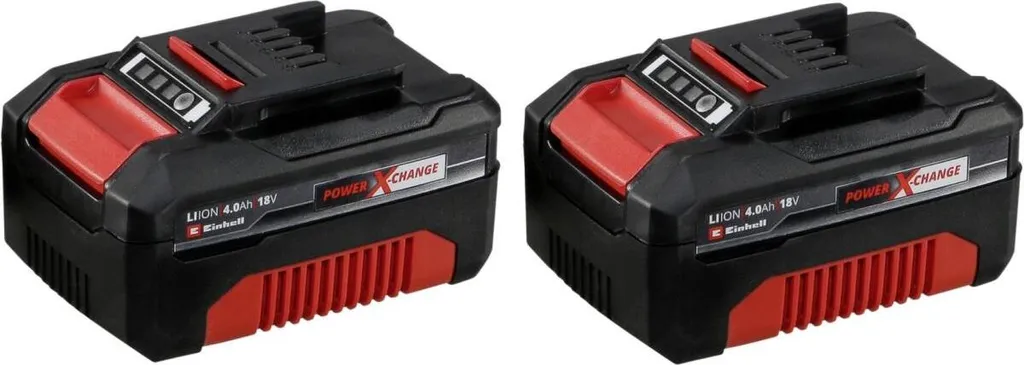 Batteria 18V 2x 4.0Ah Einhell Power X-Change - Set Twin Pack per Professionisti