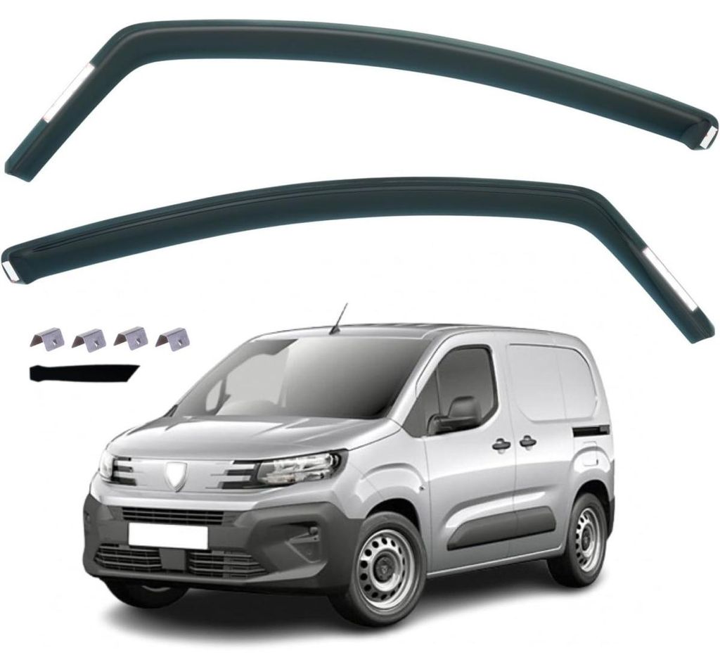 Kit complet (2 pièces) de déflecteurs pour Peugeot Partner Image du produit 