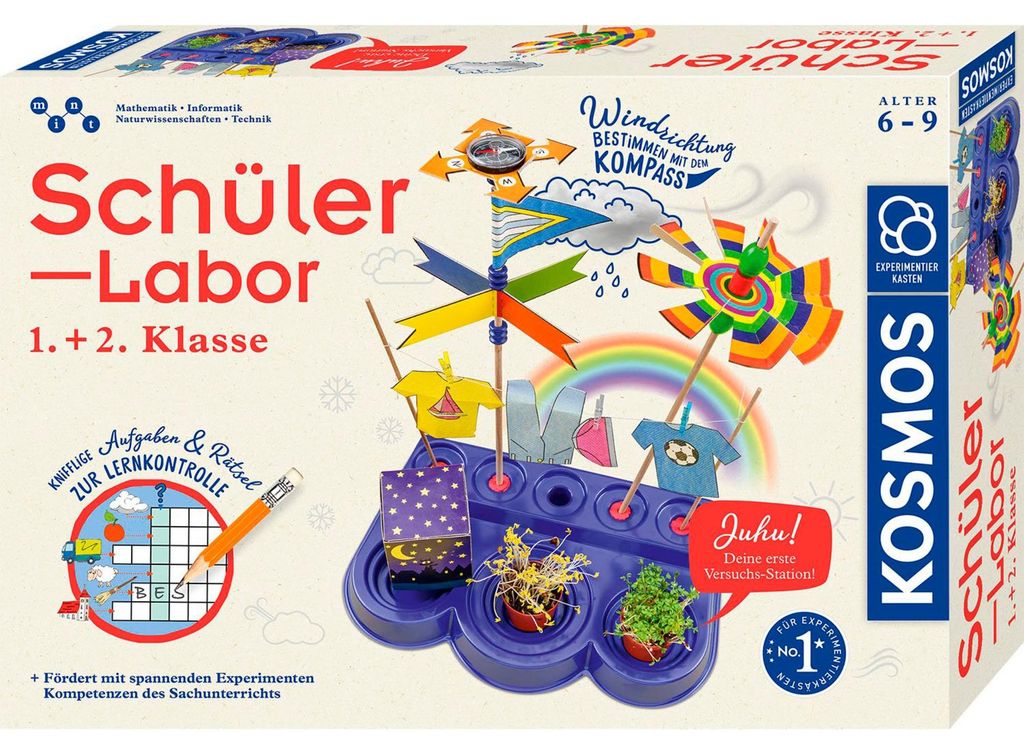 Kosmos Schülerlabor 1. + 2. Klasse, Experimentier-Set, Produktbild 