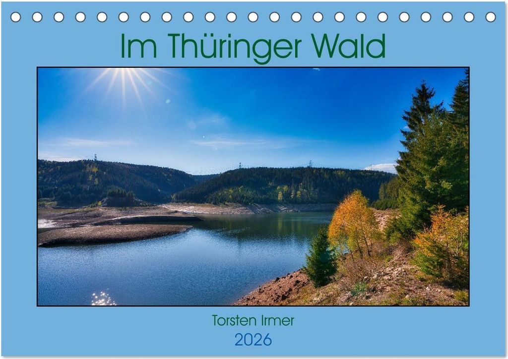 Im Thüringer Wald (Tischkalender 2026 DIN A5 quer), CALVENDO Monatskalender