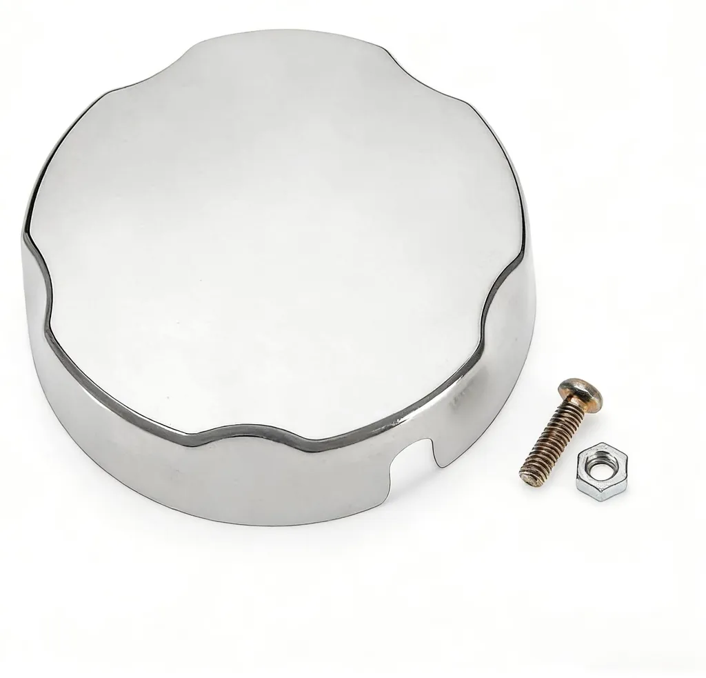 Poignée de remplacement pour robinet de baignoire - Kit bouton argenté