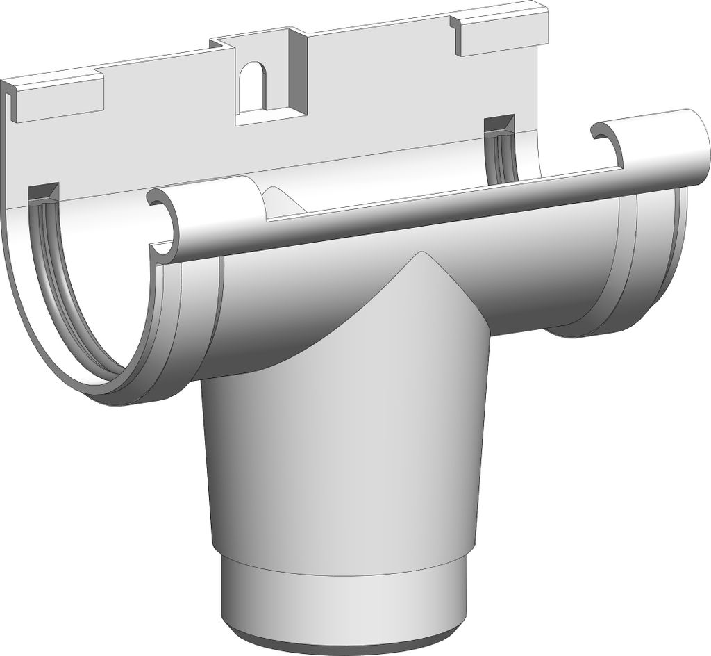 Dachrinne Halbrund 60mm Einzelteile | Rinnenstutzen Stutzen Weiss | Kunststoff PVC Fallrohr DN60 | Gartenhaus Carport Terasse