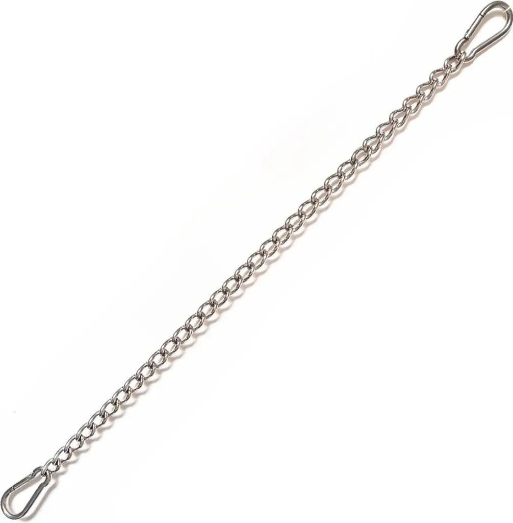 Catena Regolabile Catena Acciaio Inox 1m X 3mm Con 2 Moschettoni - Per
