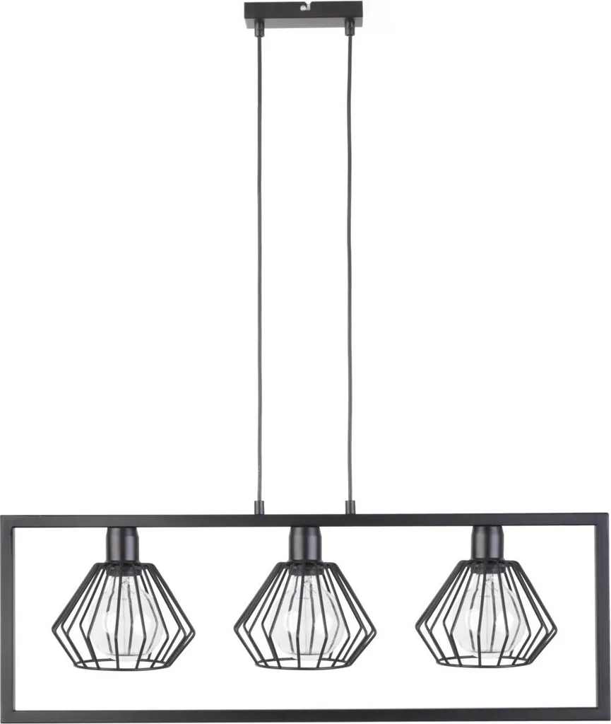 Suspension Noire Saga pour Table à Manger et Îlot de Cuisine - 90 cm