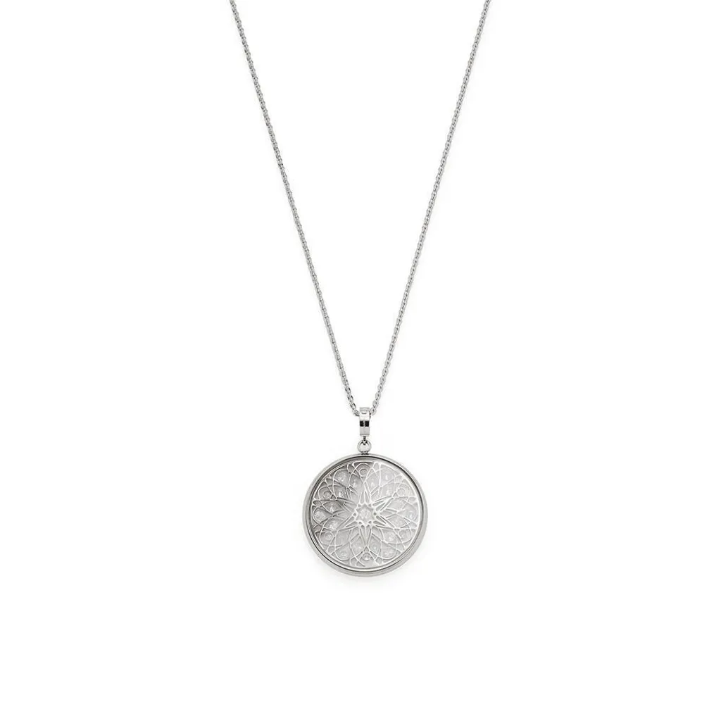 Collier Antonella X-Mas Spec en or rose avec pendentif flocon scintillant