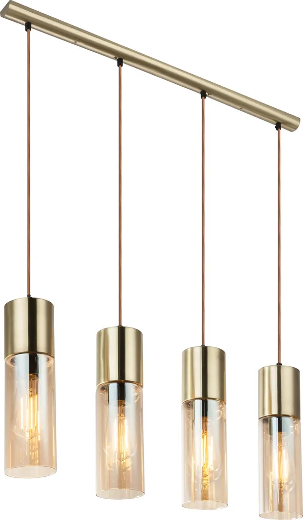 Lampe à suspendre ANNIKA orange GLOBO - Éclairage de plafond design 80cm