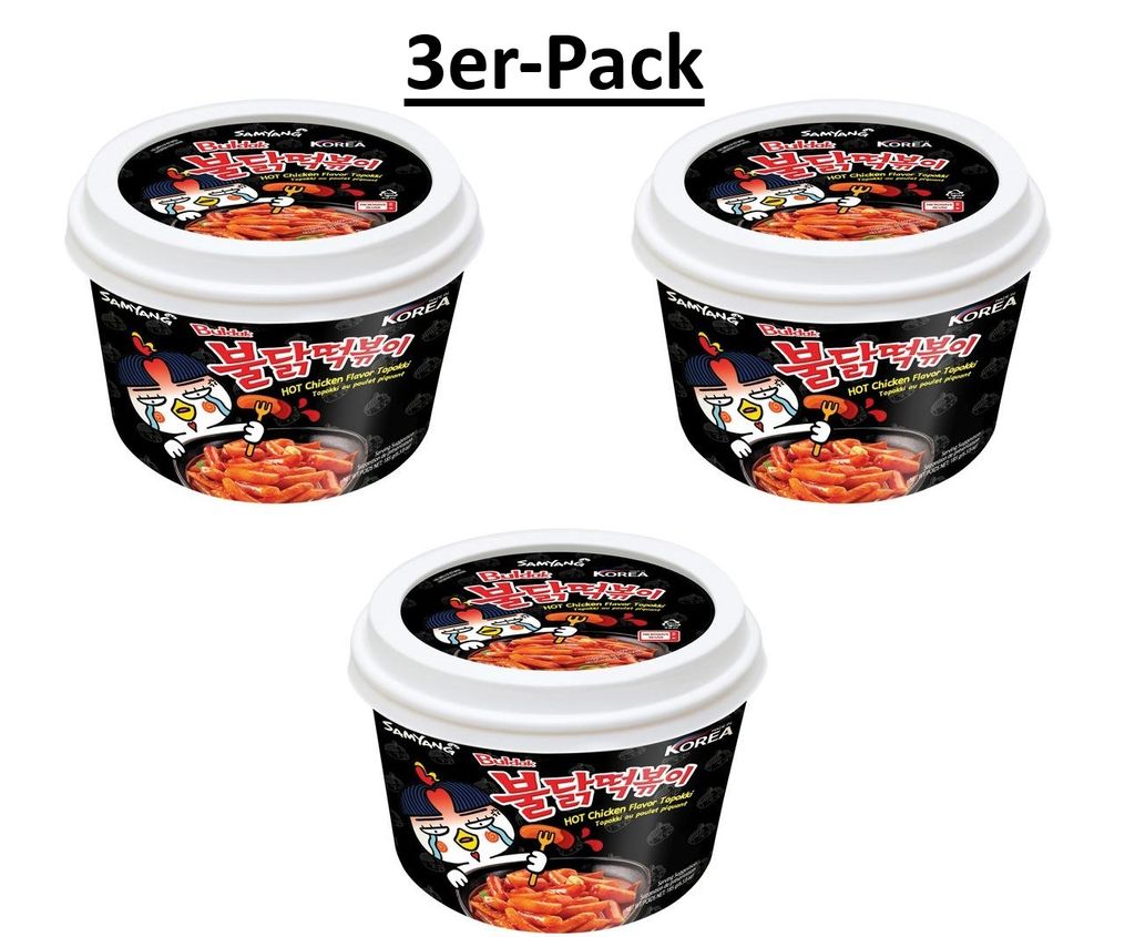 3er-Pack SAMYANG Buldak Topokki Tteokbokki Cup - Hot Produktbild 
