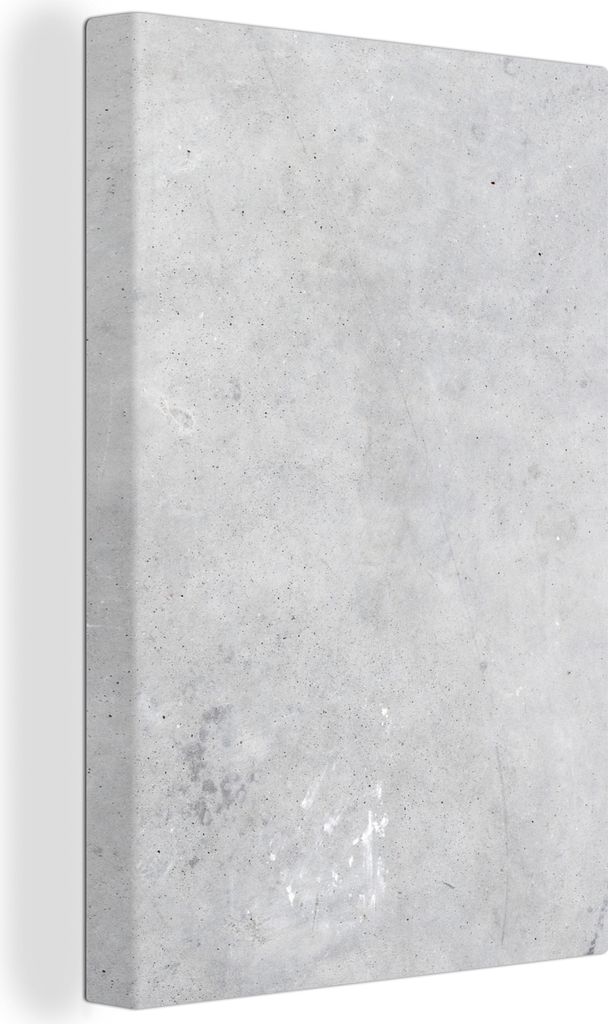 OneMillionCanvasses - Leinwandbilder - 90x140 cm, Verwitterung - Beton - Bauwerke - Vintage - Industriell - Grau, Wandbilder Kunstdruck Wanddekor...