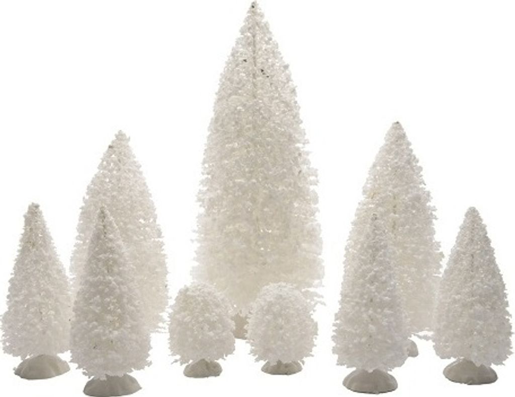 Minibaum Tannenbaum Kunststoff Indoor D.8cm H.22.5cm weiß 9 Produktbild 