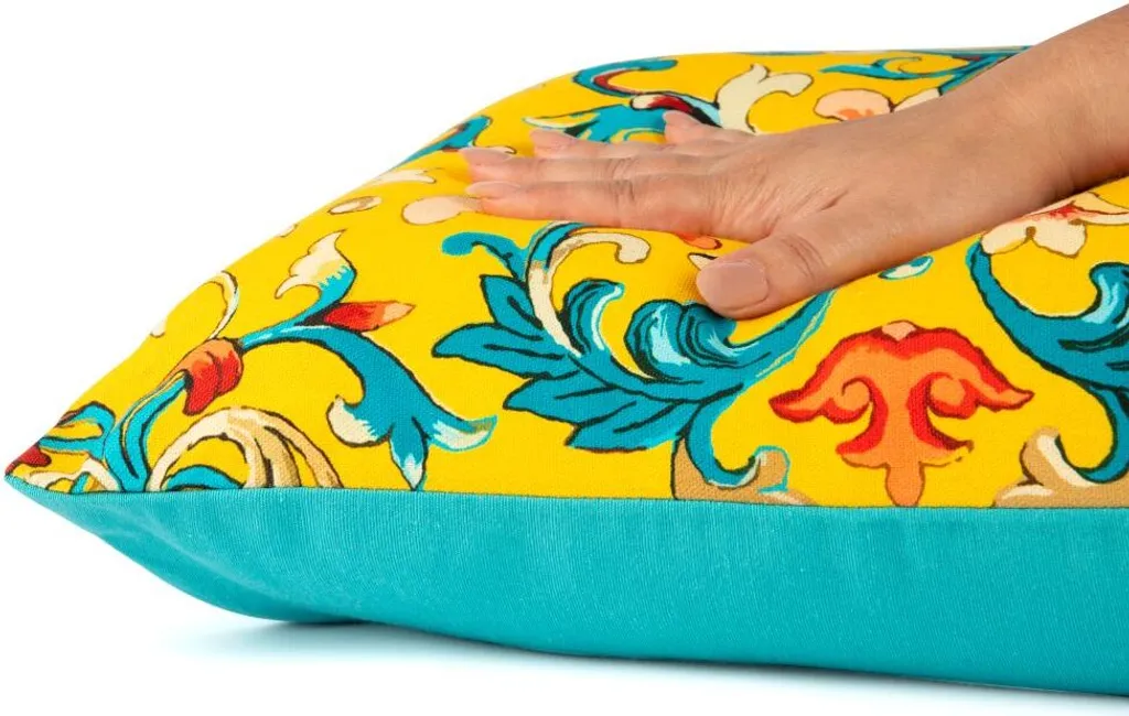 Coussin Coton Excelsa 50x40 cm : Confort Lombaire et Déco Multicolore
