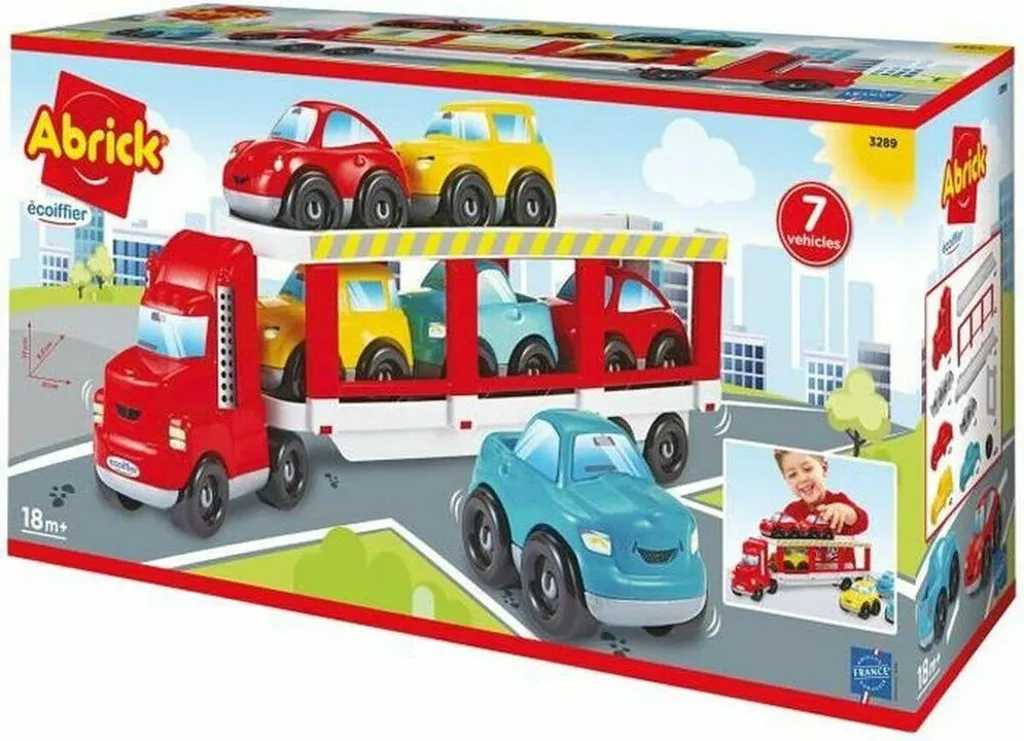 Camion de transport de voitures Ecoiffier 3289 avec rampe mobile