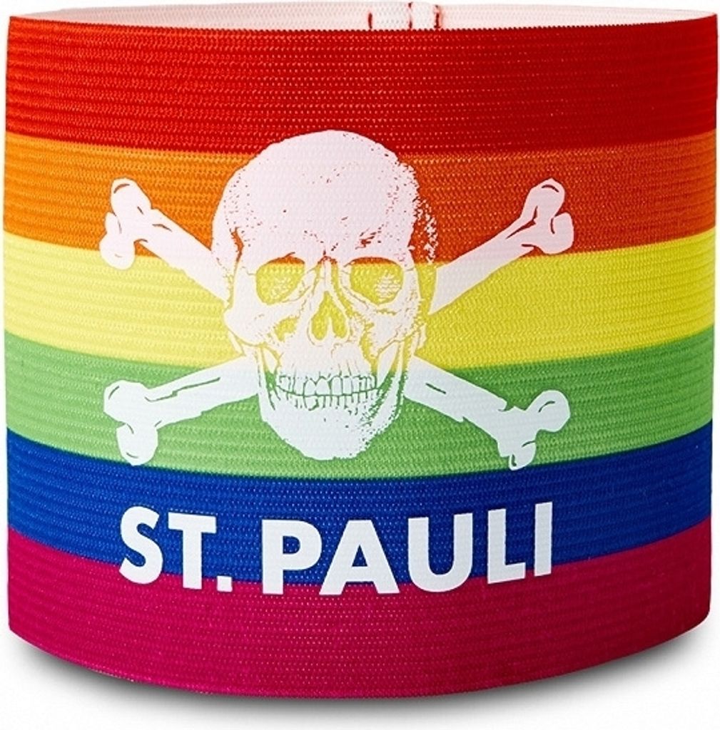 St. Pauli - Totenkopf Regenbogen, Kapitäntsbinde Produktbild 