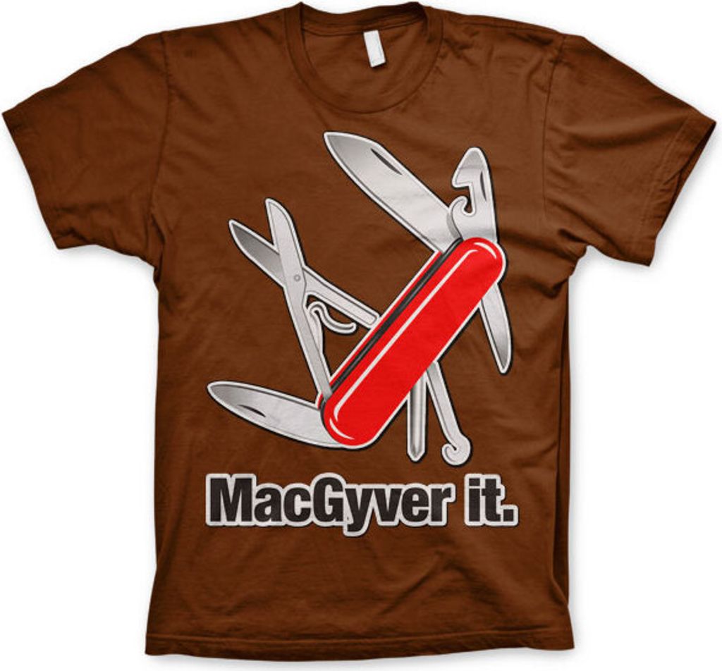 MacGyver It T-Shirt - X-Large - Brown
