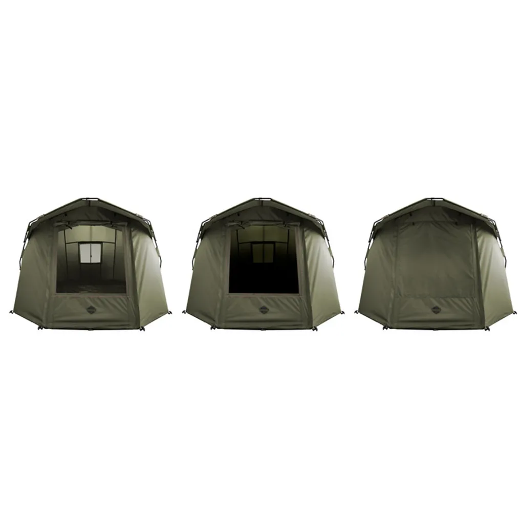 Tente de Campement Pêche Delphin Panorama Eazy 305x250cm Vert Stable