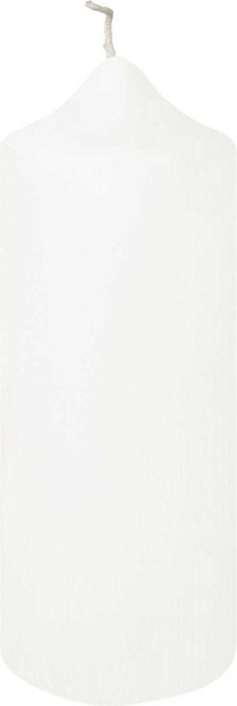 Fink CANDLE, getauchte Stumpenkerze, Paraffin, weiß, L. 8 Produktbild 