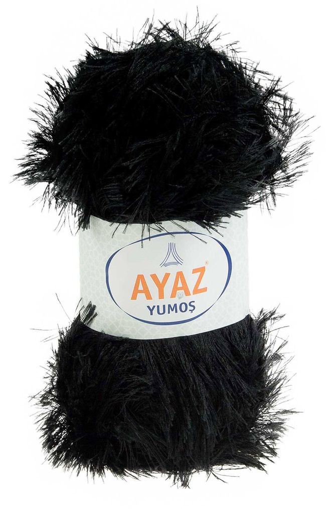 100g Strickgarn Yumos schwarz