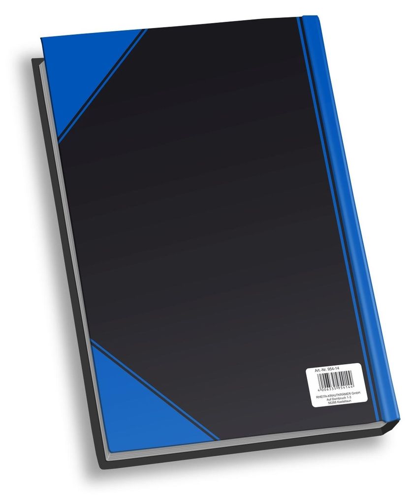 Kladde "China-Kladde", A4, liniert, 96 Blatt, 60g/m², schwarz farbigen