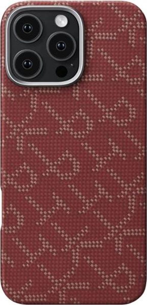 Pitaka KI1602PTK, Cover, Apple, iPhone 16 Pro, 16 cm (6.3"), Gold, Rot