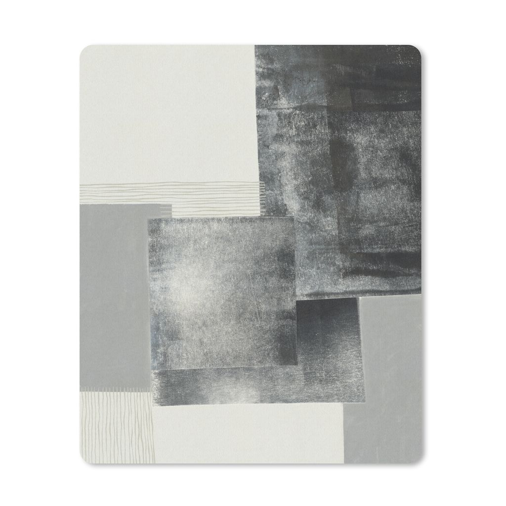 MuchoWow Mauspad Mousepad Abstrakt - Grau - Schwarz - Würfel 19x23 cm - Mousepads - Maus Mat - Pad - Mausunterlage - Mauspads - Spielen