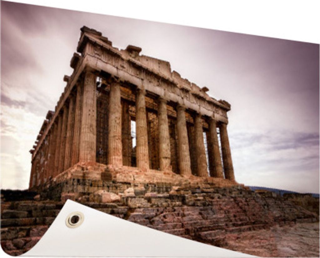 MuchoWow 60x40 cm Outdoor-Poster Gartendeko Sichtschutz Garten Poster für den Garten Athen - Architektur - Parthenon