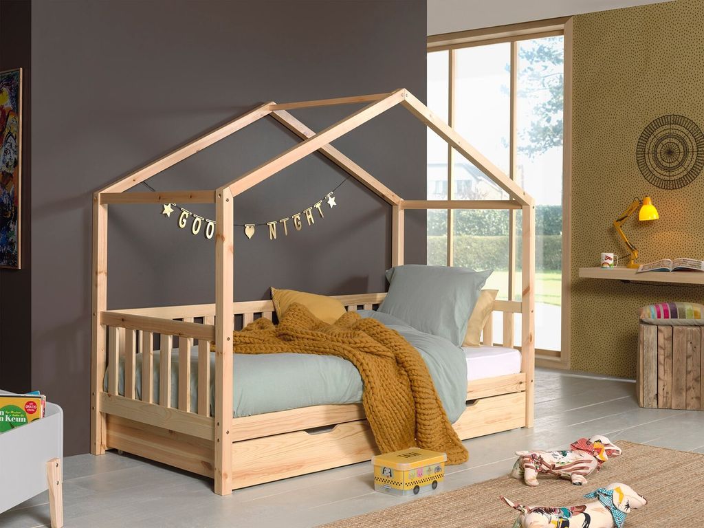 Bett Hausbett Dallas One Plus 90x200 cm Natur