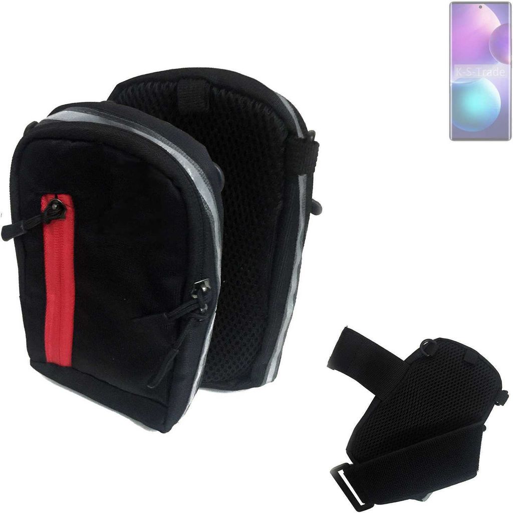 K-S-Trade Outdoor Gürteltasche Holster Umhängetasche kompatibel mit Infinix Zero Ultra schwarz Handy Tasche Case travelbag Schutz Hülle Handy