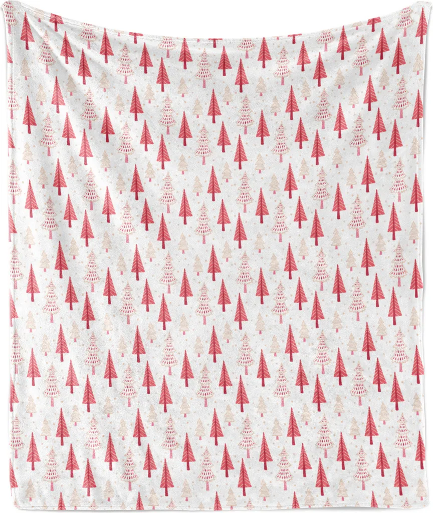 Coperta Natale Rosa ABAKUHAUS 175x230 - Must-Have Winter Decor 2024