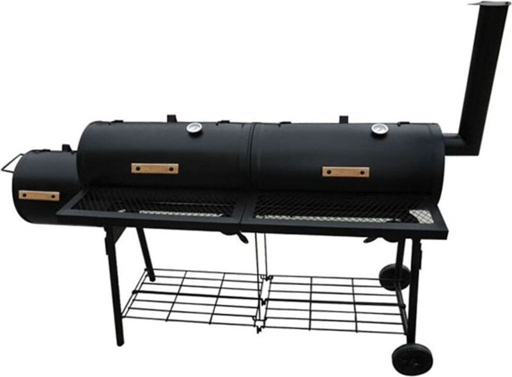 vidaXL Barbecue affumicatore Nevada XL Nero Immagine del prodotto 