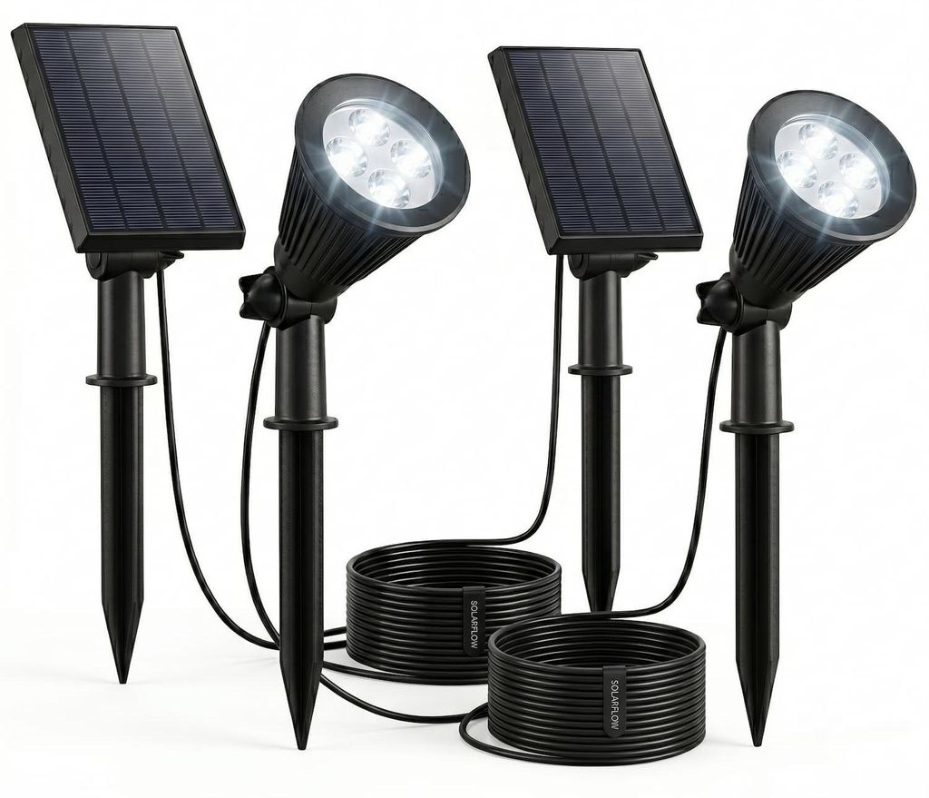 Set Mit 2 Solarstrahlern SPIKY 200lm Produktbild 
