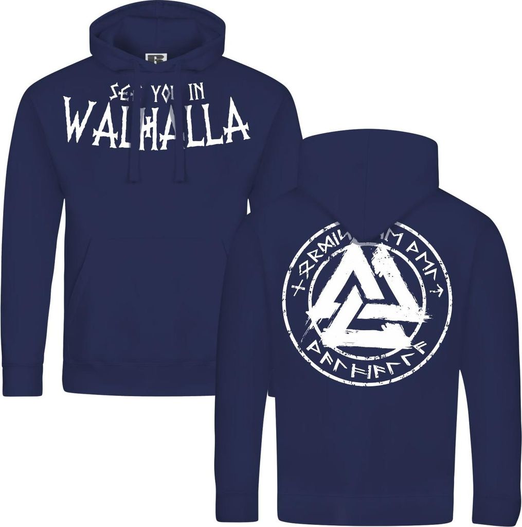 Herren Kapuzenpullover See you in Walhalla