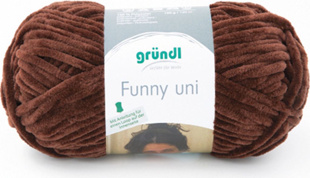 Gründl Chenillegarn Funny uni,100g/120m,Babywolle,100% Produktbild 