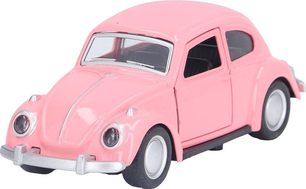 1:36 Diecast Metal Car Model Vintage Pull Back Toy Vehicle Collection für Kinder Deep Pink