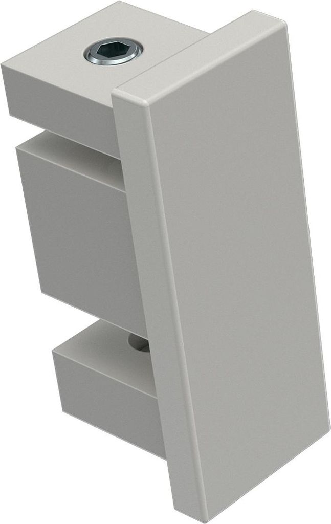 Interdeco Endstücke / Zierabschlüsse für Gardinenstangen mit 14 x 35 mm Weiß, Typ Paxo (Kappe), Pack. 2 Stück
