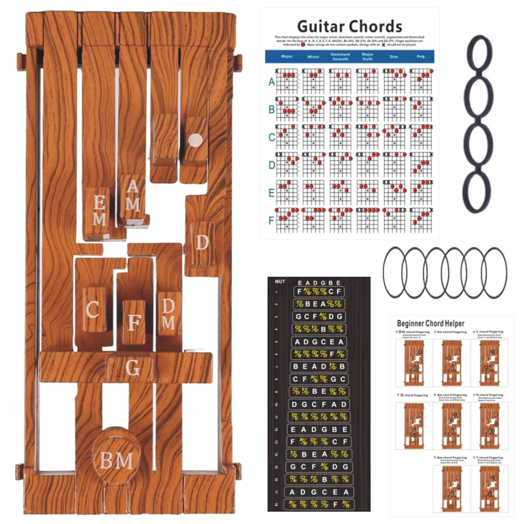 Apprentissage Guitare : Aide aux Accords avec 18 Boutons pour Débutant