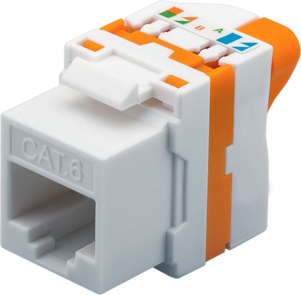 CAT6 UTP Keystone Netzwerkstecker - Toolless Twist