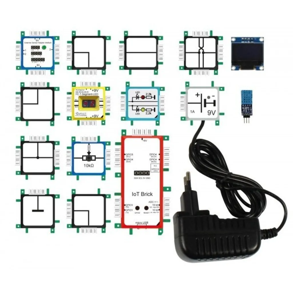 Kit d'expérimentation IoT - Coffret électronique modulaire BrickRknowledge