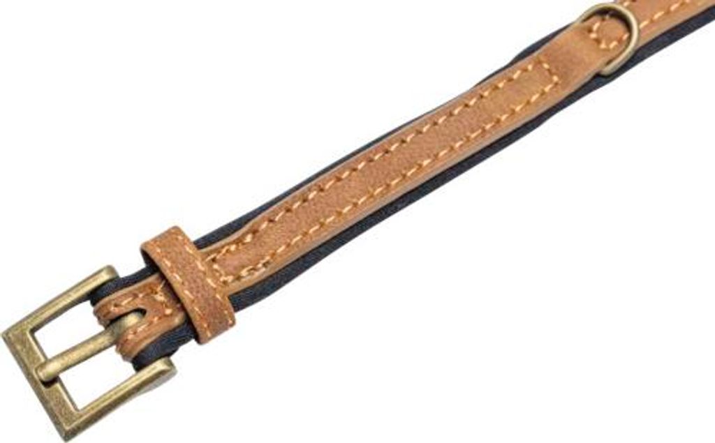 Beeztees Balacron Ax - Hundehalsband - Kunstleder - Braun - 21-26 cm x