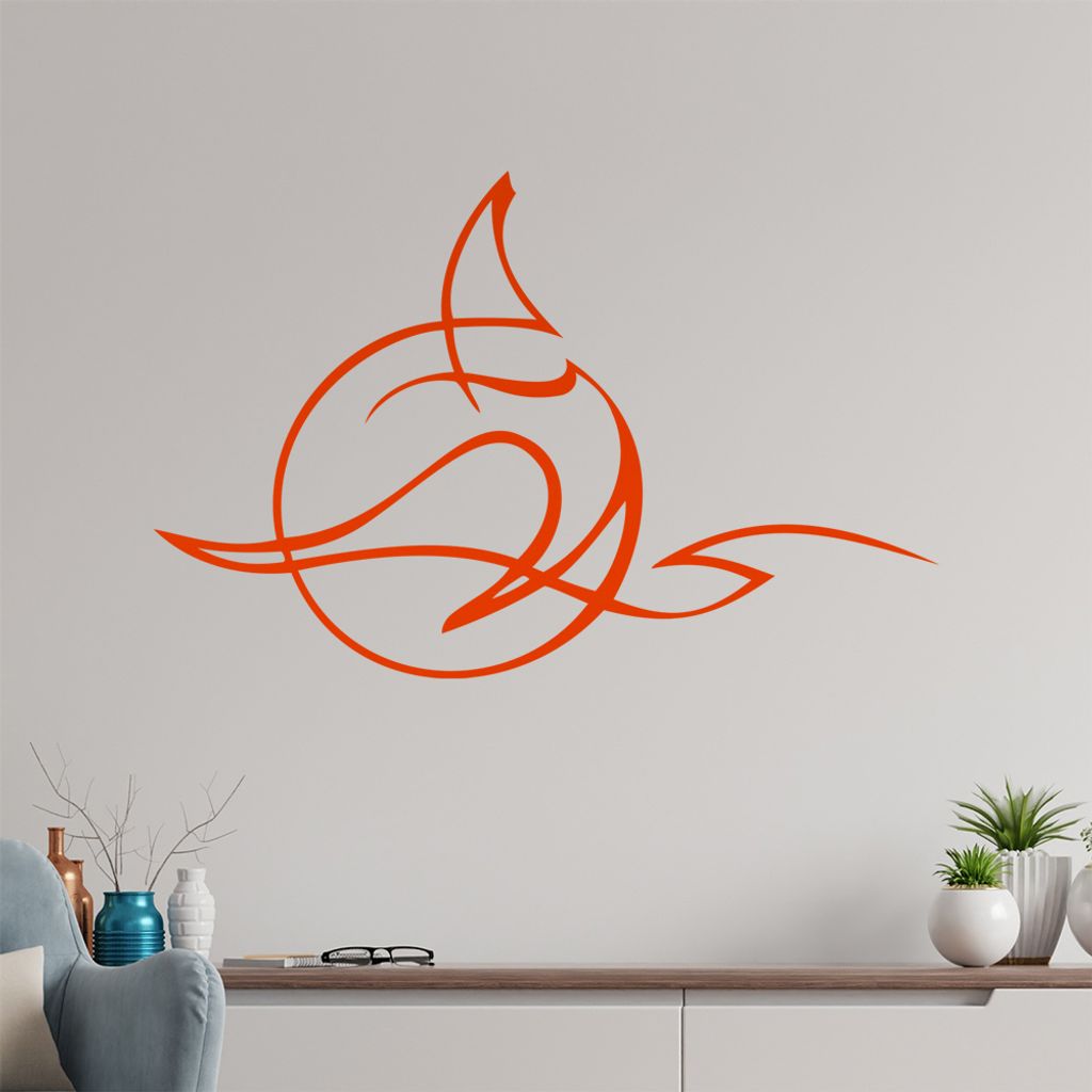 Mond Rauch Wandtattoo in 6 Größen - Wandaufkleber Wall Sticker - Dekoration, Küche, Wohnzimmer, Schlafzimmer, Badezimmer