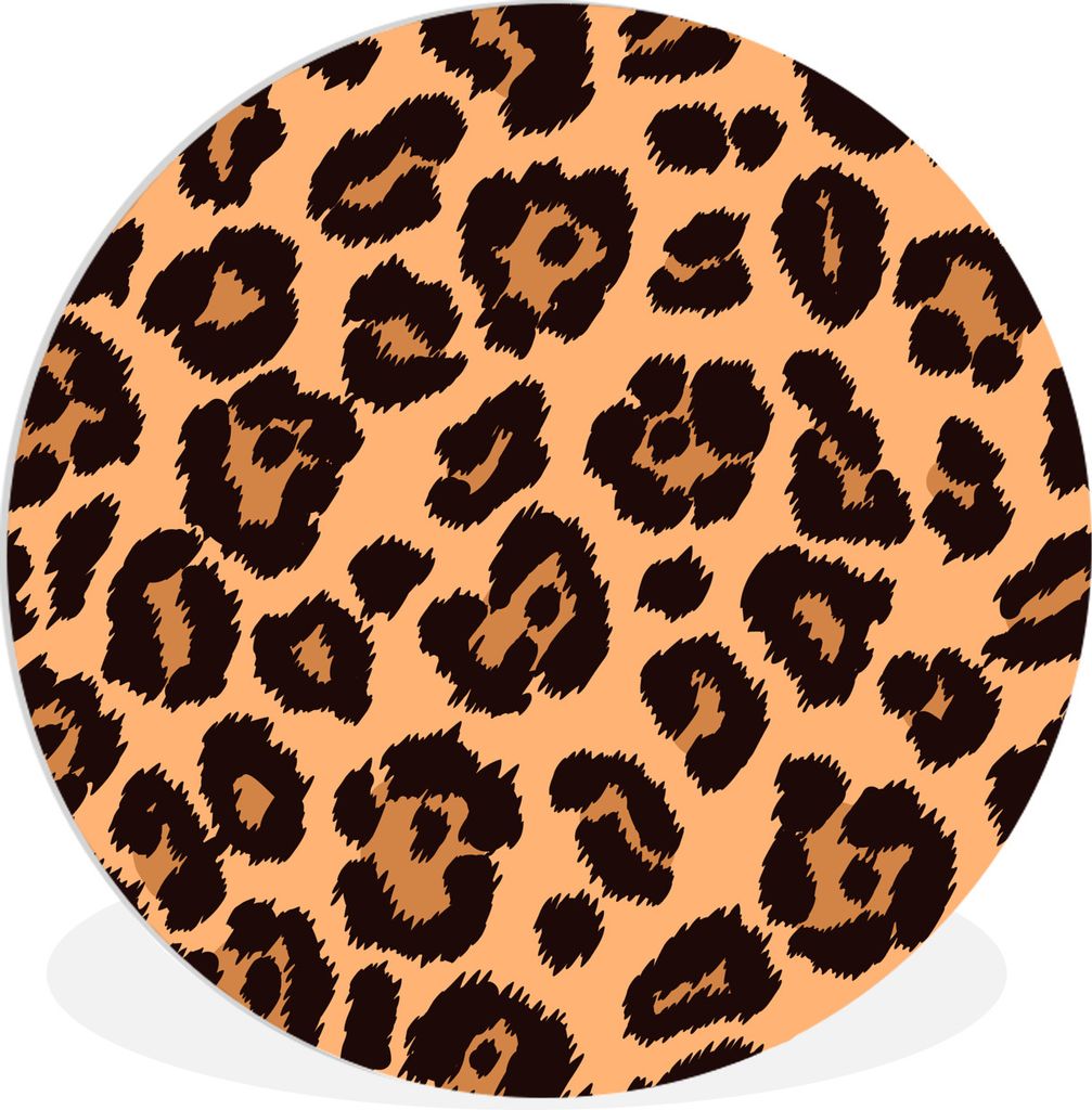 MuchoWow Rundes Wandbild - Runde Bilder Panther Druck Ø 60 cm Kreis Wanddekoration Kunststoff - Wandkreis - Wandschmuck - Wand Kreis - Das Schla...