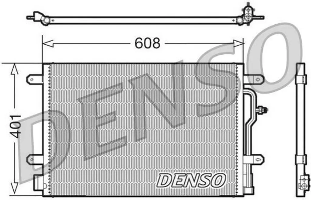 DENSO DCN02011 Condenseur de Climatisation OE 8E0260403B pour Audi A4