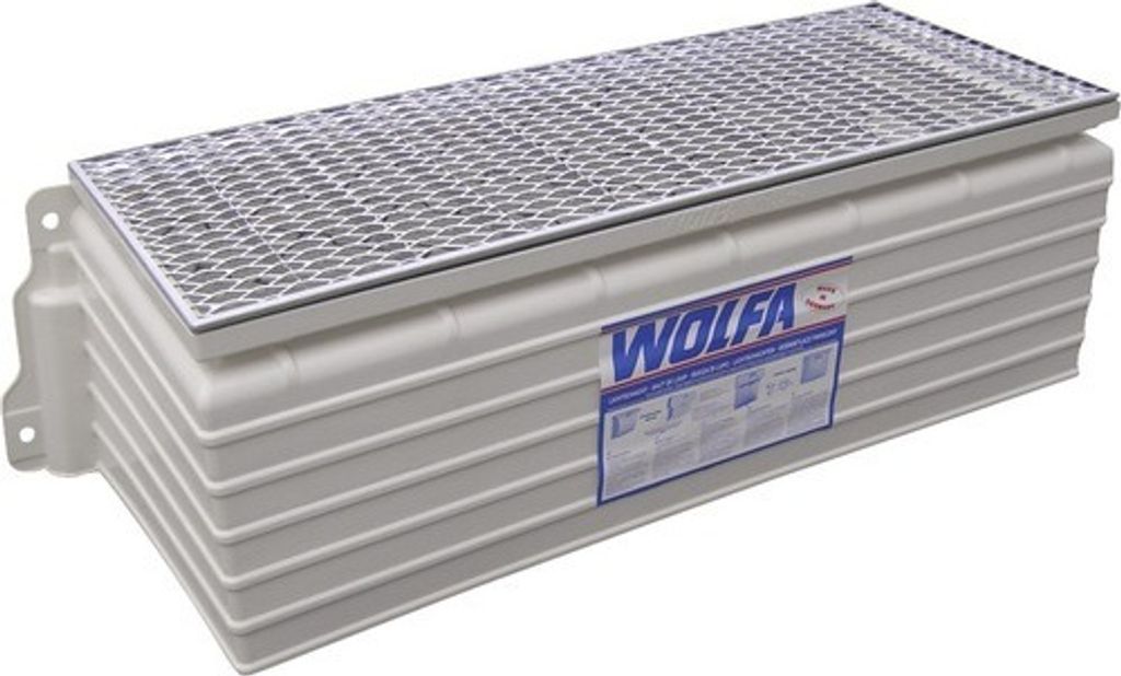 Wolfa Lichtschachtaufsatz verstärkt 126 x 50 x 43 cm ohne Gitterrost