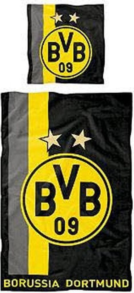 BVB-Bettwäsche mit Streifenmuster (135 x 200 cm) Produktbild 