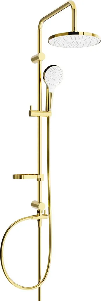 Colonna Doccia Mexen X05 Relax Oro Bianco | Soffione 22,5cm 798050591-50