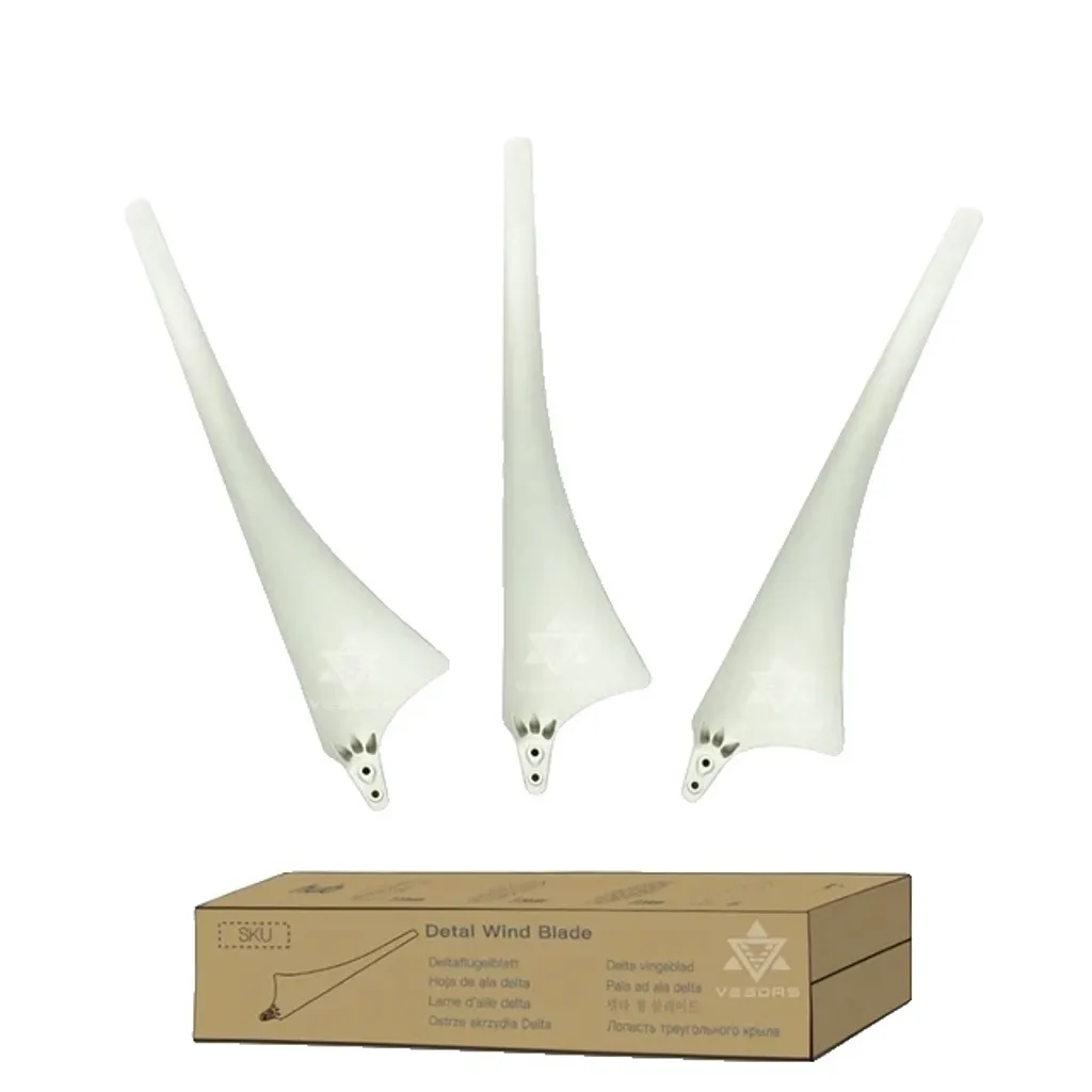 Lot de 3 pales d'éolienne aile delta en carbone pour kit domestique