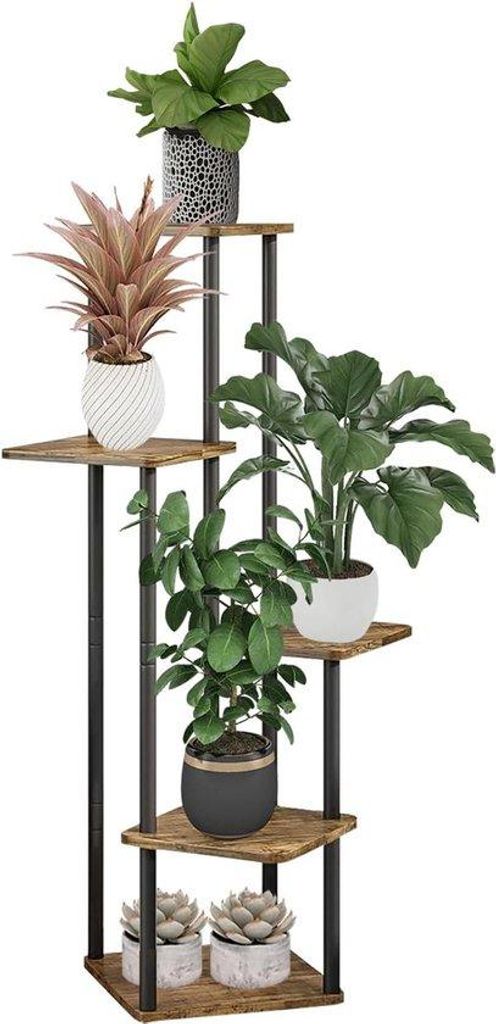 Holzblumenständer 5 Ebenen Eckregal innen und außen