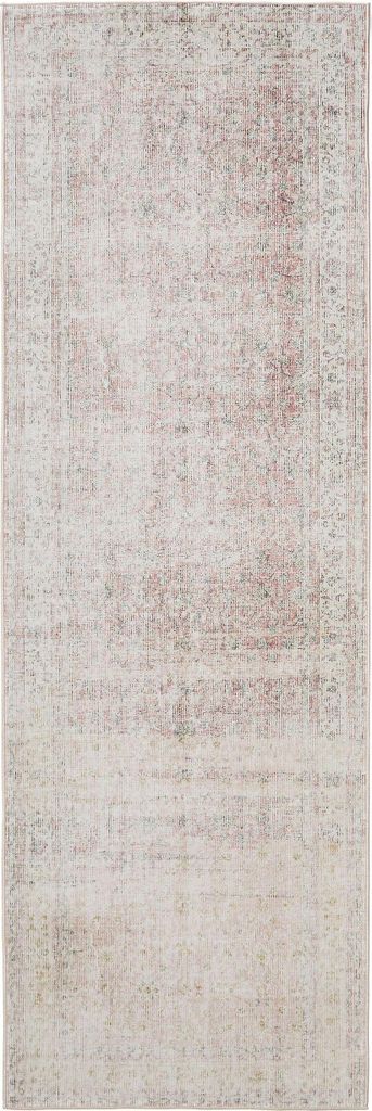 benuta Waschbarer Vintage Teppich Läufer George Beige/Rosa 80x240 cm Wohnzimmerteppich Schlafzimmer weich orientalisch