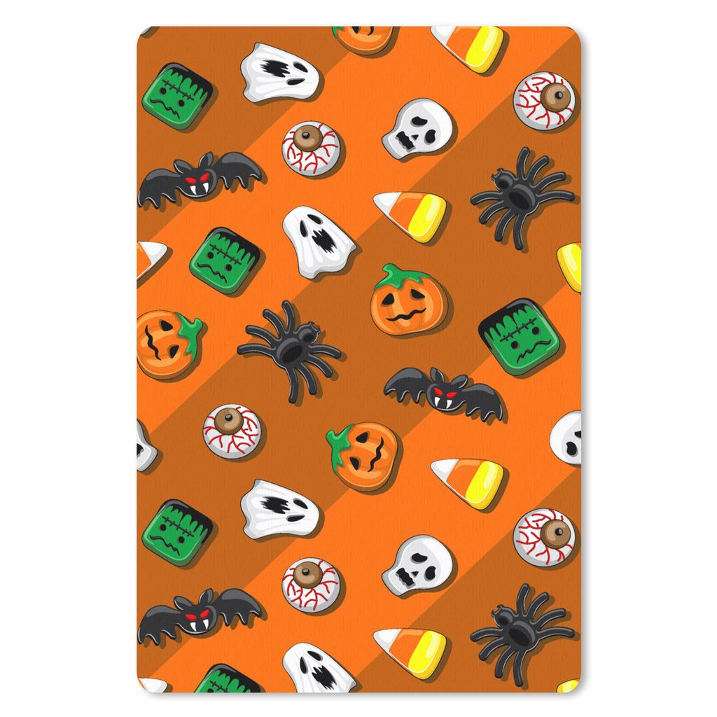MuchoWow Mauspad Mousepad Süßigkeiten - Halloween - Muster 40x60 cm - Mousepads - Maus Mat - Pad - Mausunterlage - Schreibtisch Accesoire