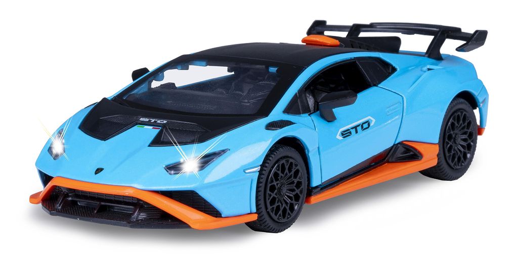 JAMARA Lamborghini Huracán STO Diecast 1:32 bleu avec piles Image du produit 